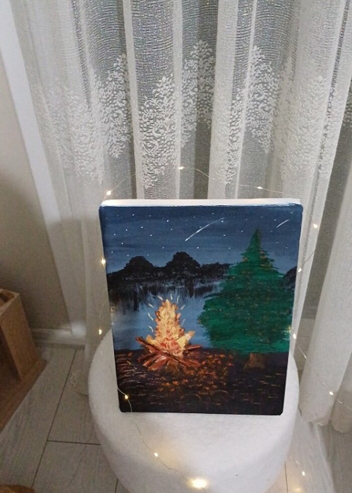 Benim Tablolarım / KAMP ATEŞİ - Görsel 2