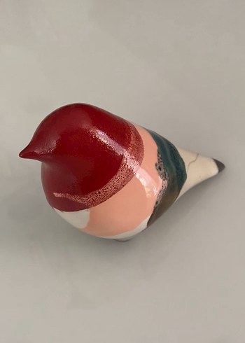 Atila Çakır Renkli Seramik Kuş Biblosu