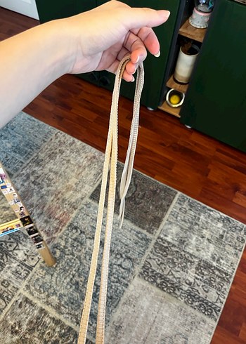 Bej ipli Kadın Crop Top - Görsel 3