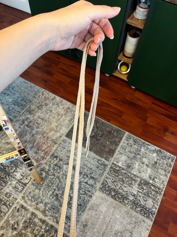 Bej ipli Kadın Crop Top - Görsel 3