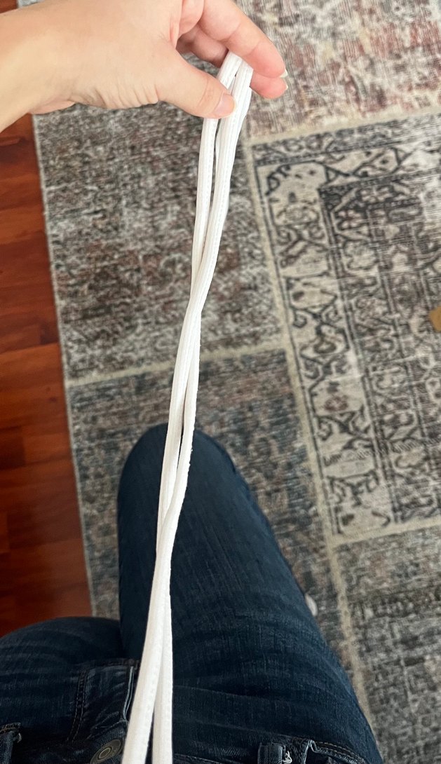 V Yaka Beyaz Crop Top Kadın bağlamalı - Görsel 3