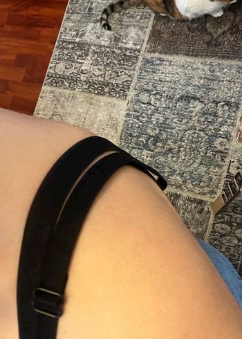 Dantel Detaylı Pembe Örümcek Ağı Desenli İnce Askılı Bustiyer - Görsel 4