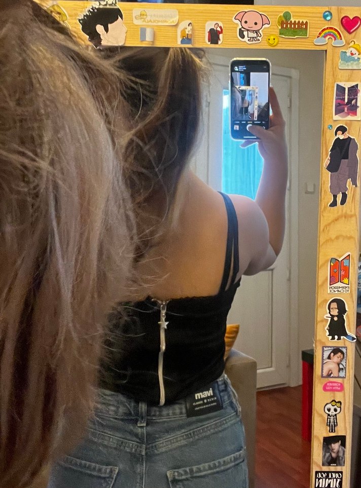 Dantel Detaylı Pembe Örümcek Ağı Desenli İnce Askılı Bustiyer - Görsel 3