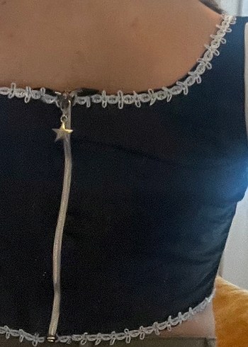 Dantel ve kadife Detaylı Midi Kadın Büstiyer - Görsel 3