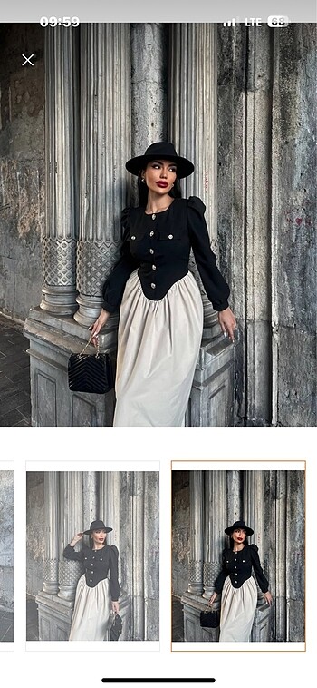 VINTAGE OLD MONEY ELBİSE