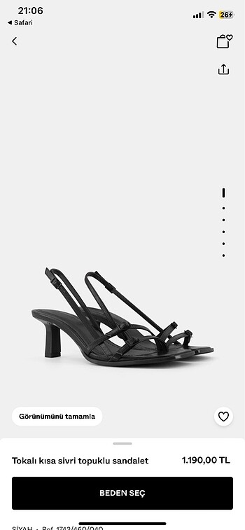 Bershka Kısa topuklu sandalet