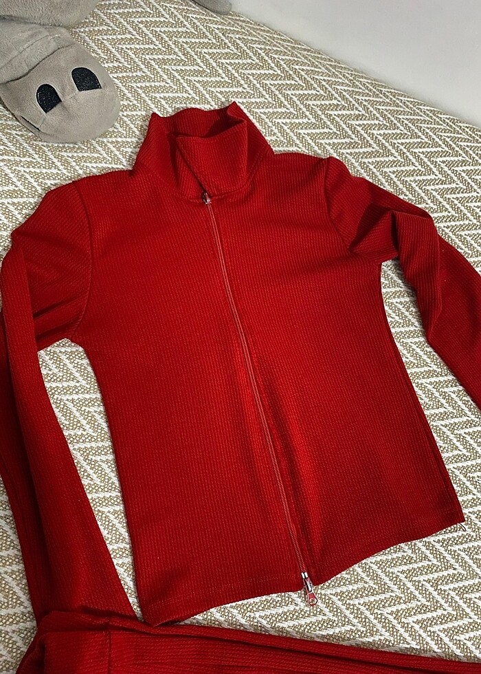 Bordo renk ikili takım - Görsel 3