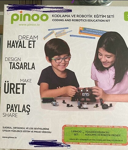 Pinoo kodlama ve robotik eğitim seti
