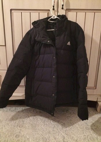 Adidas Siyah Kapusonlu Sisme Mont