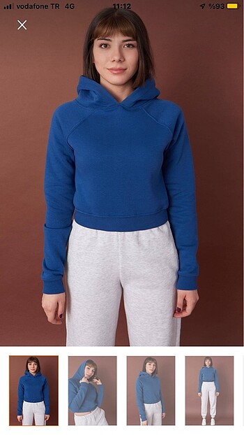 Addax kısa kapüşonlu sweat