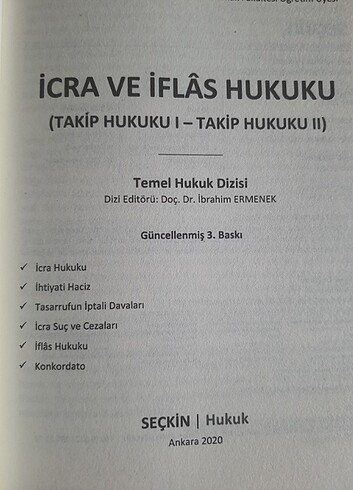 Beden İcra ve iflas hukuku seçkin