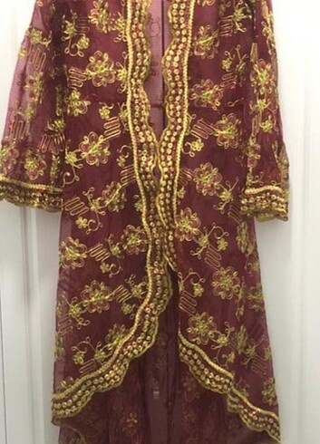 Astarsız kaftan 40 bedene olur