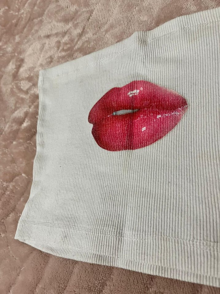 y2k straplez crop - Görsel 3