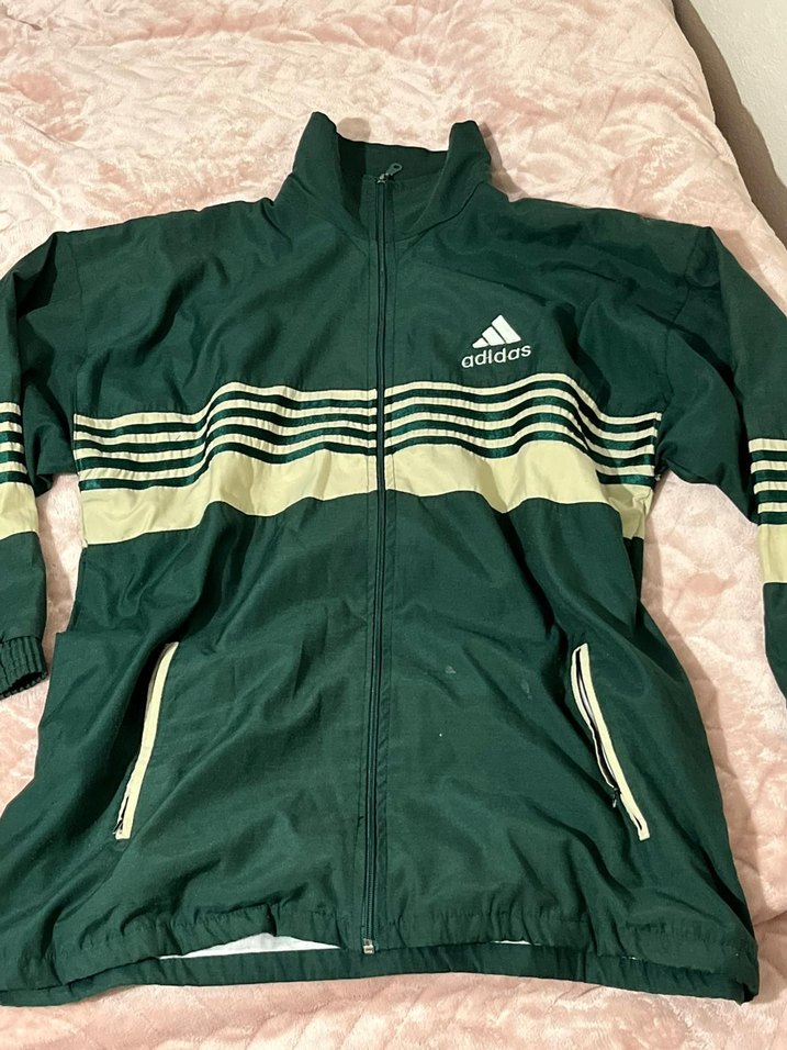 adidas Yeşil Fermuarlı Erkek Mont - Görsel 4