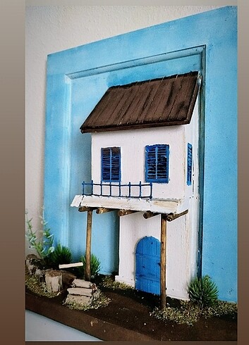 Dekoratif çerçeve köyevi 30*40(elyapımı) 