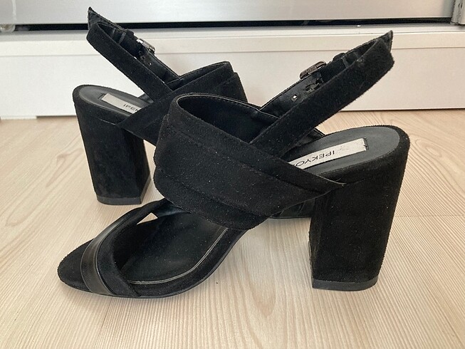 İpekyol siyah topuklu ayakkabı - Görsel 5