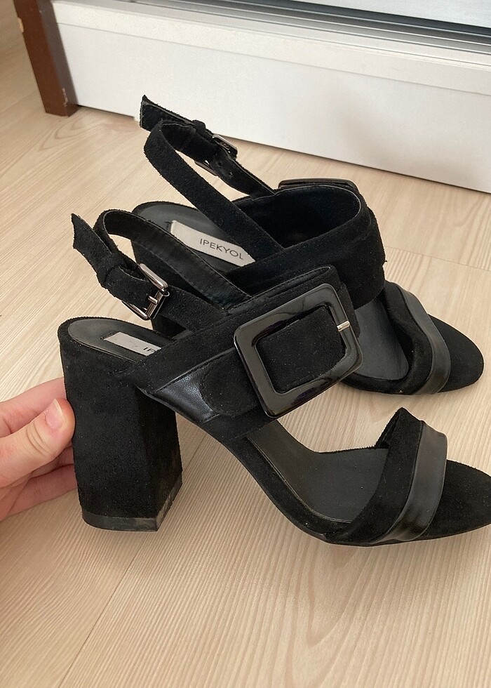 İpekyol siyah topuklu ayakkabı - Görsel 2