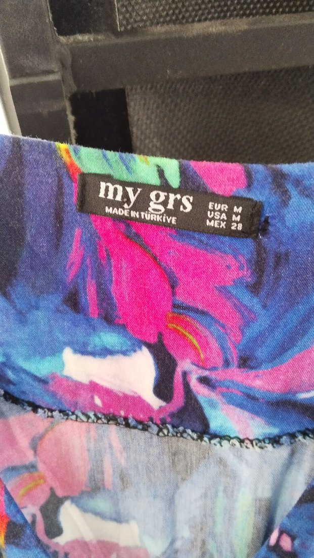 M.Y GRS marka  Renkli Batik Desenli Bohem Uzun Elbise - Görsel 5