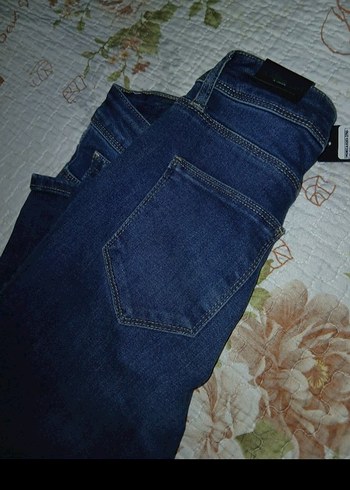 Kadın Koyu Mavi Regular Fit Denim Pantolon - Görsel 3