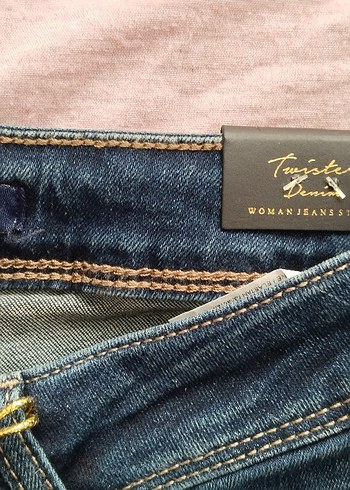 Kadın Koyu Mavi Regular Fit Denim Pantolon - Görsel 6