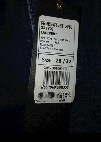 Kadın Koyu Mavi Regular Fit Denim Pantolon - Görsel 4