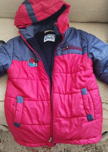 civil marka Erkek Çocuk Koyu Pembe Fermuarlı Mont - Görsel 2