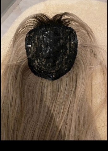 Bej Gri Bohem Saten Kadın Saç Aksesuarı - Görsel 2