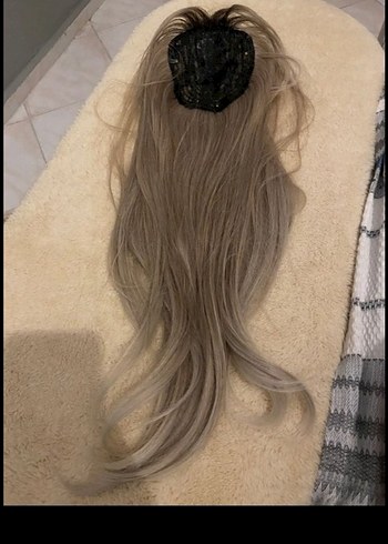 Bej Gri Bohem Saten Kadın Saç Aksesuarı - Görsel 3