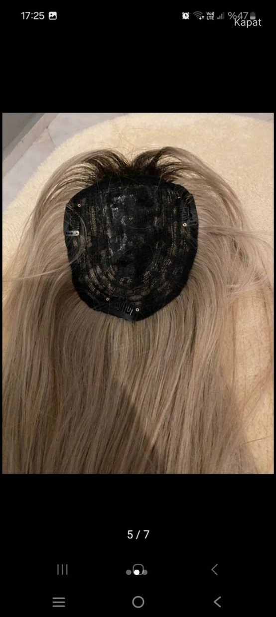 Bej Gri Bohem Saten Kadın Saç Aksesuarı - Görsel 2