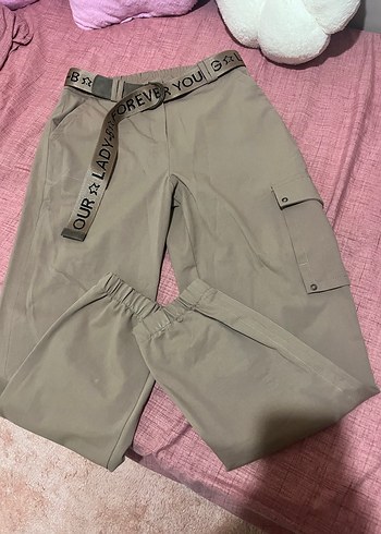 Camel Renkli Salaş Midi Kadın Pantolon - Görsel 4