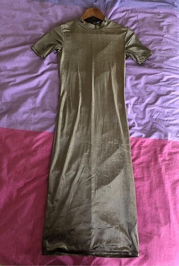 ZARA Kadife Midi Elbise