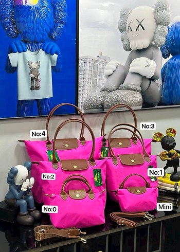 Püsküllü Pembe Mini Kadın Çanta
