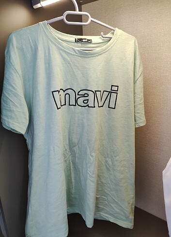 universal Beden Mavi tshirt baskılı