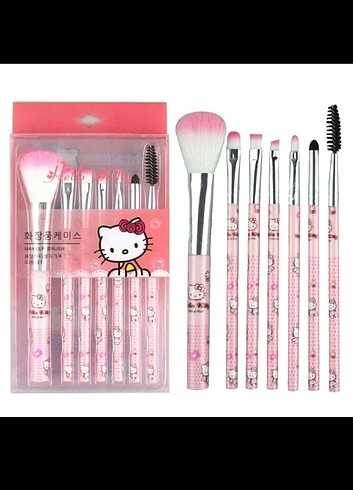  Beden Hello Kitty Makyaj Fırçası Seti