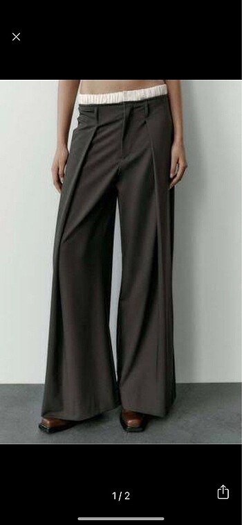 ZARA SATEN BEL BANTLI KUMAS PANTOLON