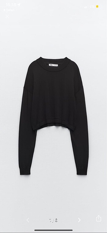 ZARA CROP TRIKO KAZAK