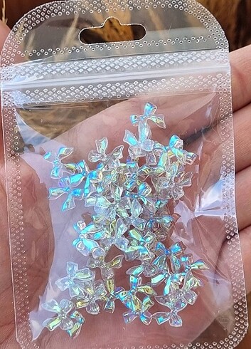 Tırnak charm aurora gri 10 adet 
