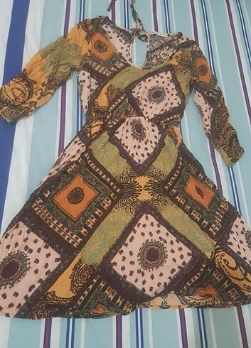 Etnik desen Yazlık Elbise