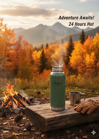 Efsane Stanley Classic 1.0L Vakumlu Termos - Ömürlük Kalite - Görsel 5