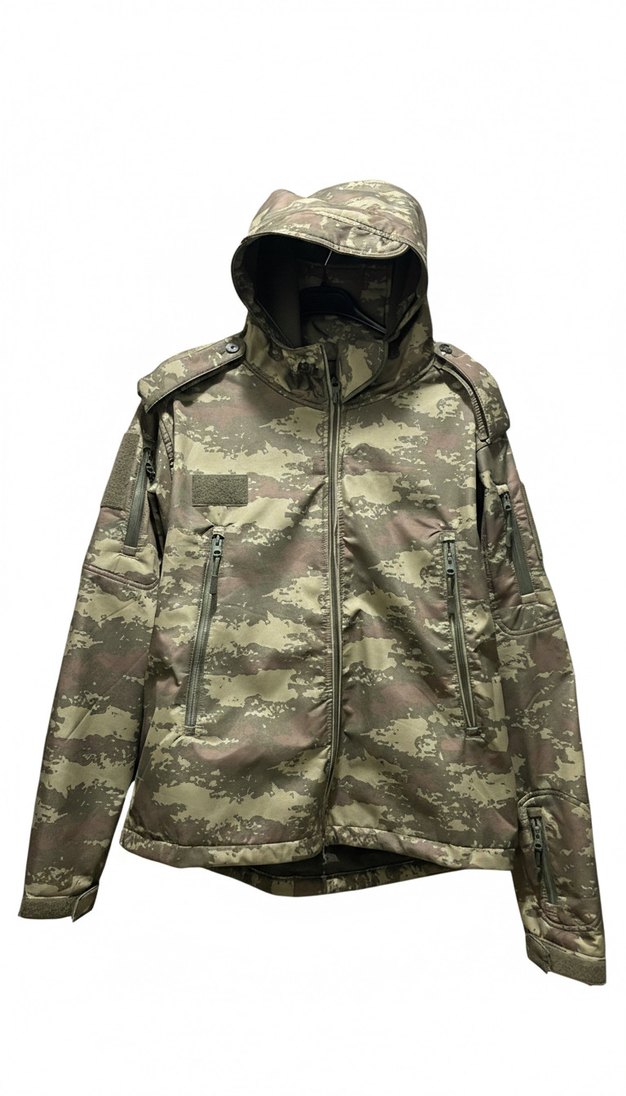 Taktik SoftShell içi Polarlı Kamuflaj Operasyon Montu - Görsel 3