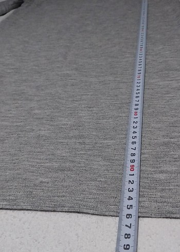 Gri Midi Örme Kadın Elbise - Görsel 3