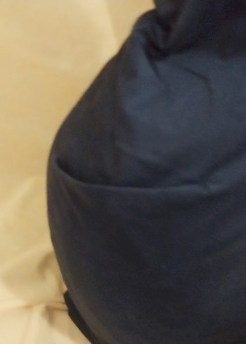 Siyah Midi V Yaka Kolsuz Ofis Elbisesi - Görsel 7