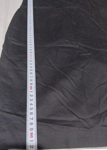 Siyah Midi V Yaka Kolsuz Ofis Elbisesi - Görsel 4