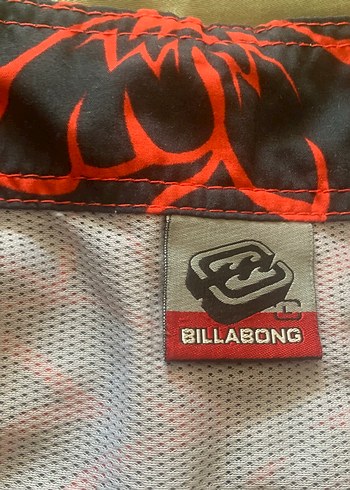 Billabong marka ,Erkek Koyu Kırmızı Bağcıklı Midi Mayo - Görsel 6