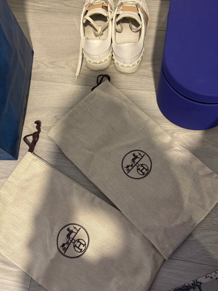 Orijinal hermes toz torbası iki adet - Görsel 2