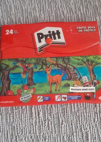 Pritt 24 Renk Pastel Boya görseldeki gibi eksiği