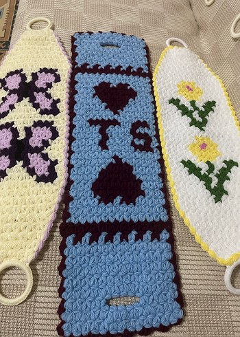 Renkli Örgü Banyo Süngeri - Görsel 12