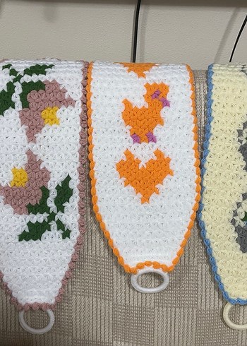 Renkli Örgü Banyo Süngeri - Görsel 10