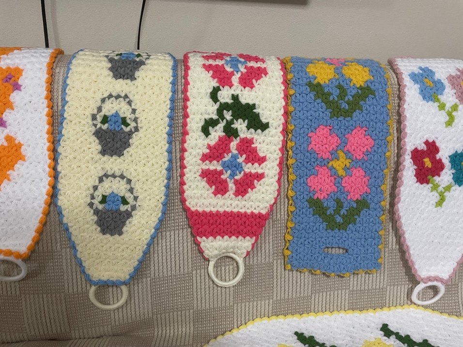 Renkli Örgü Banyo Süngeri - Görsel 2