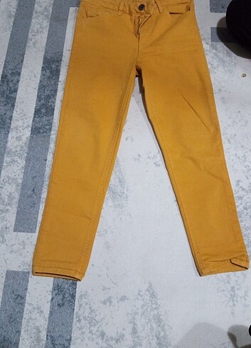34 Beden Sarı kot pantolon 
